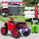 24V Kids Ride-On Electric ATV with Wireless Connection for Toddlers 3-8 Years Old