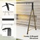 Patio Metal Swing Stand with A-Shaped Structure