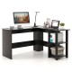 Modern L-Shaped Computer Desk with Shelves