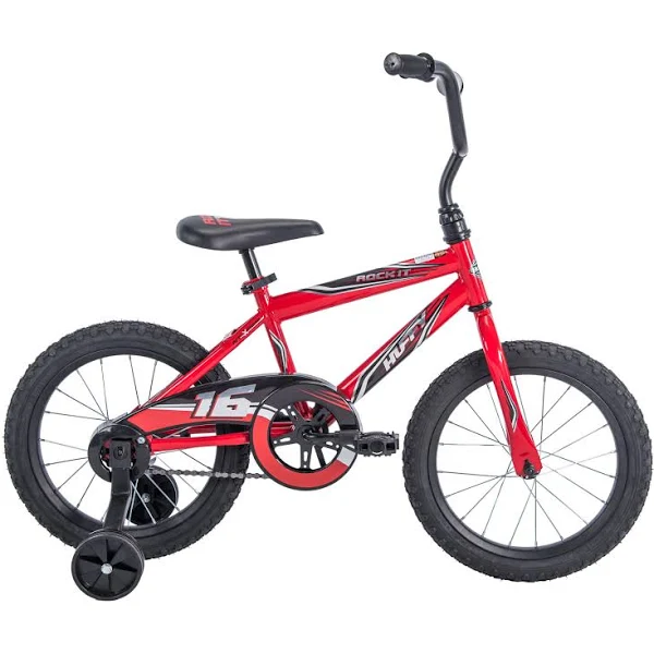 Huffy 16′′ Rock It EZ Build Kids Bike – Red, Easy Assembly, Durable, Comfortable Ride