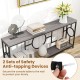 2-Tier Faux Marble Top Console Table with Storage Shelf for Hallway