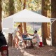 17 x 10 Feet Foldable Pop Up Canopy with Adjustable Dual Awnings