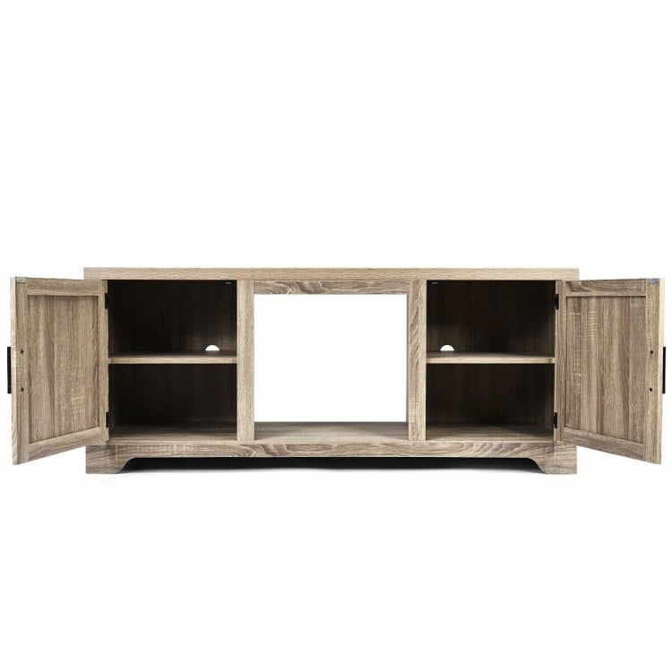 65 Inch Media Component TV Stand with Adjustable Shelves