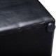 16 Inch Ottoman Pouffe with Hinge Top for Storage