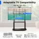 Mobile TV Stand with Camera Shelf and AV Shelves for 32-80 Inch Flat/Curved TVs