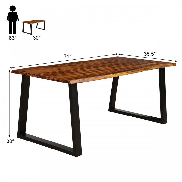 Rectangular Acacia Wood Dining Table