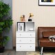 3 Drawer Dresser with Cubbies Storage Chest for Bedroom Living Room