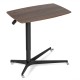Height Adjustable Mobile Standing Desk with Lockable Wheels