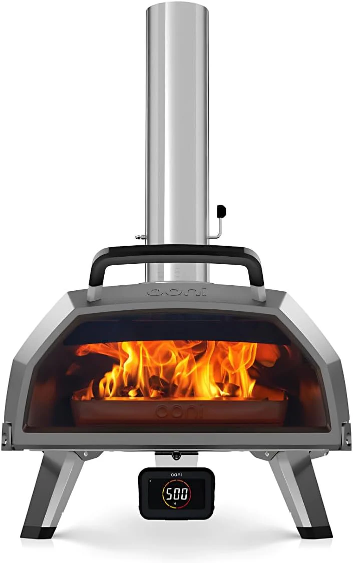 Ooni Karu 12 Multi-Fuel Outdoor Pizza Oven – 12 Inch Pizzas in 60 Seconds - Portable Wood and Gas Fired Pizza Oven with Pizza Stone, Dual Fuel Ooni Pizza Oven