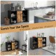 48 Inch Industrial Buffet Sideboard with 4 Open Cubbies