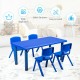 Kids Plastic Rectangular Learn and Play Table