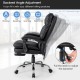 Ergonomic Adjustable Swivel Office Chair with Retractable Footrest