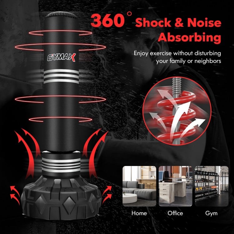 67 Inch Punching Bag with Fillable Suction Cup Base