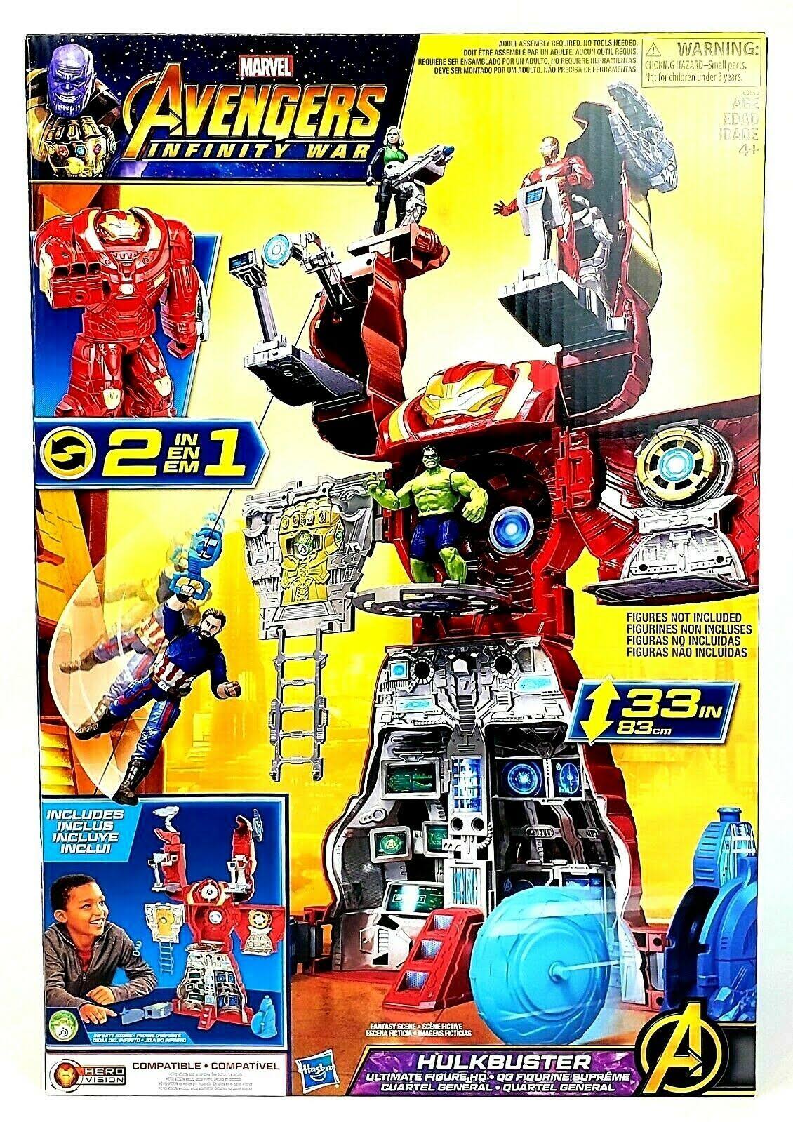 Hasbro Marvel Avengers Infinity War Hulkbuster HQ Playset with Tower, Launcher & Zipline