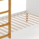 Twin Over Twin Bunk Bed with Integrated Ladder and Safety Guardrails