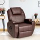 360-Degree Swivel Massage Recliner Chair with Remote Control for Home