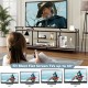 Industrial TV Stand for TVs up to 60 Inch with Storage Shelves
