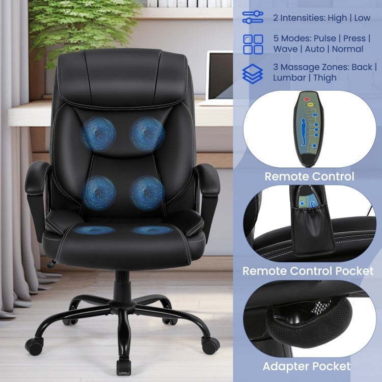Massage Executive Office Chair with 6 Vibrating Points