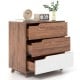 Rustic Farmhouse Wooden Storage Dresser for Bedroom Living Room