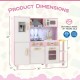 Wooden Kitchen Playset with Ice Maker and Sounds for Ages 3+