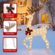 3-Piece Pre-lit Christmas Reindeer Family with 230 Warm White LED Lights