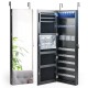 Wall Door Mounted Jewelry Armoire with Frameless LED Mirror