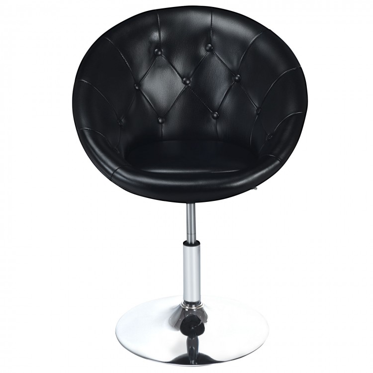 1 Piece Adjustable Modern Swivel Round Tufted