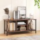 TV Stand Entertainment Center with Open Storage Shelves and Power Outlets to 50 Inches