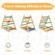 Wooden Toddlers Triangle Climber with 3 Levels Climbing Difficulty