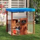 Kids Gas Station Playhouse with Gas Refueling Guns for Aged 3+