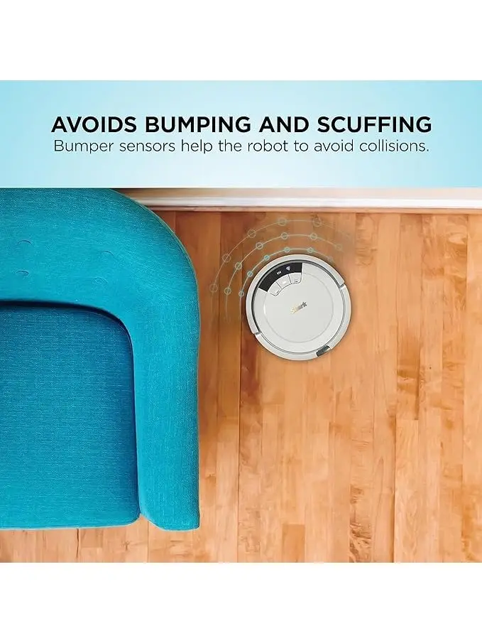 Shark AV752 ION Robot Vacuum, Tri-Brush, WiFi, 120 Min, Alexa Compatible, Multi-Surface, White