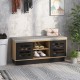 Shoe Bench with Storage Compartments and 3 Adjustable Shelves