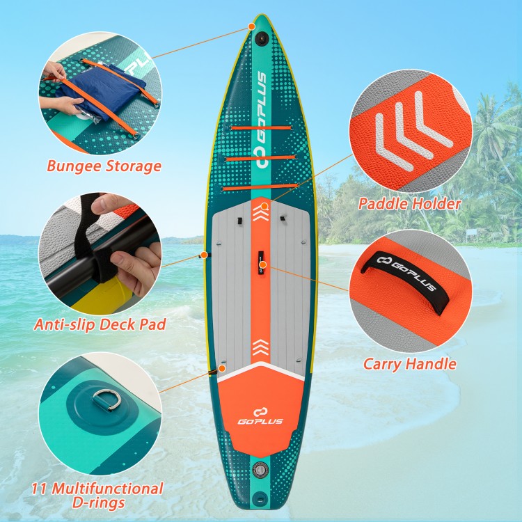 11 Feet Inflatable Stand Up Paddle Board with Kayak Seat for Adults