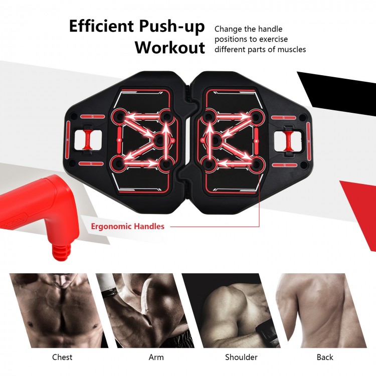 All-in-one Portable Pushup Board with Bag