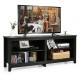 4-Cubby TV Stand for TV's up to 65 Inch with 3-Position Height Adjustable Shelf