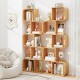 5-Tier S-Shaped Bookcase with 5 Open Cubes for Living Room