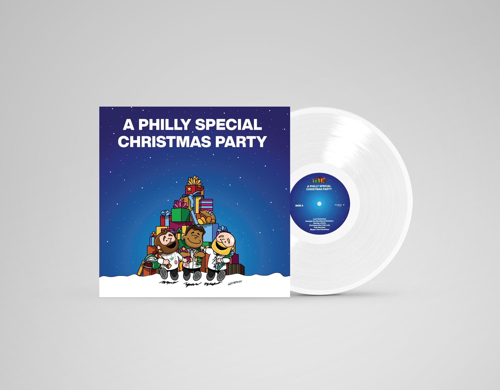 Philly Special Christmas Snow White Vinyl LP by Connor Barwin – Featuring Stevie Nicks & Boyz II Men