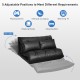 Foldable PU Leather Leisure Floor Sofa Bed with 2 Pillows
