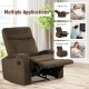 Recliner Chair Single Sofa Lounger with Arm Storage and Cup Holder for Living Room