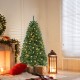 6/7/8 FT Artificial Christmas Tree with 568/830/1182 Branch Tips and 200/250/400 Warm White LED Lights