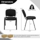 Elegant Conference Office Chair Set for Guest Reception