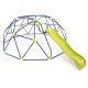 13.3 FT Climbing Dome Geometric Dome Climber with Extended Wavy Slide and 2 Rest Platforms