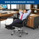 Ergonomic Recliner Mesh Office Chair with Adjustable Footrest