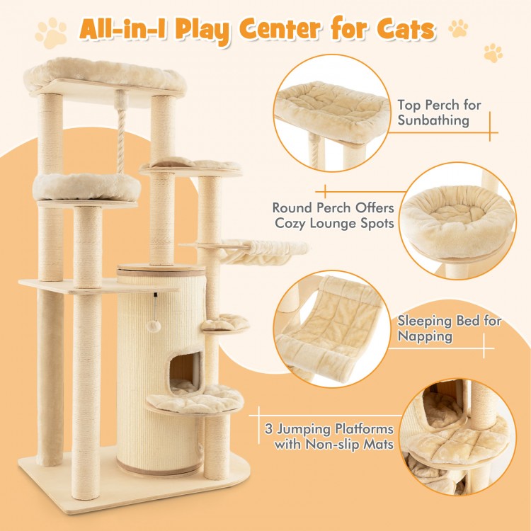 Multi-Level Cat Tree with 3-story Cat Condo