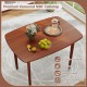 Wooden Dining Table for 2-4 People Kitchen Table with Rubber Wood Legs
