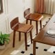 Wood Dining Chair Set of 2 Farmhouse Kitchen Dining Room Chairs Mid-Century Modern Armless Side Chairs