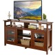 58 Inch TV Stand with 2 Cabinets for Flat Screen TVs up to 65 Inch