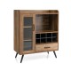 Buffet Sideboard with Removable Wine Rack and Glass Holder