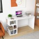 Modern Computer Desk with 3 Tier Storage Shelves for Home Office