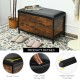 Entryway Flip Top Ottoman Stool with Padded Seat